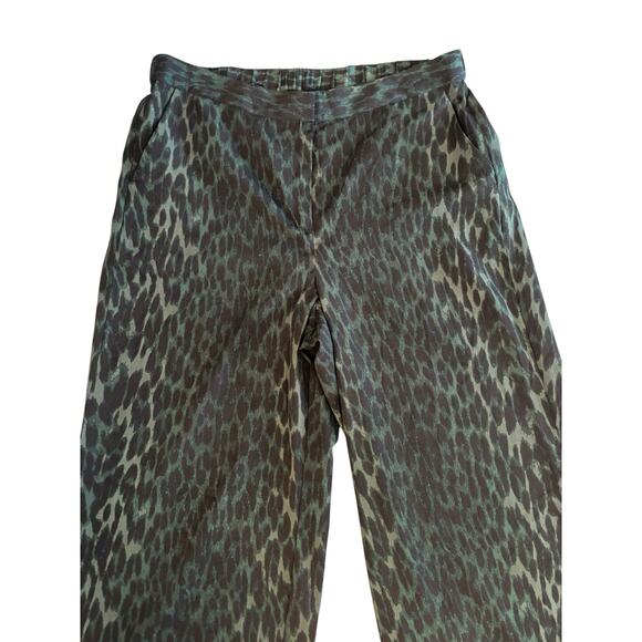 VINCE CAMUTO WIDE LEG ANIMAL PRINT PANTS TROUSERS SIZE 14 PLUS - Picture 3 of 7